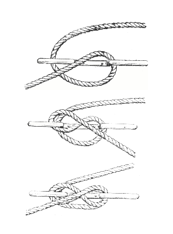 Крепление каната на утке